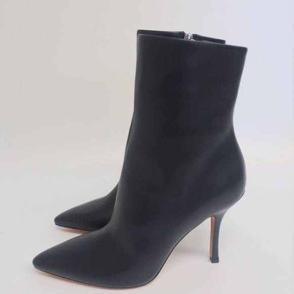 The Row Gloria Ankle Boots Navy Leather - Picture 7 of 8